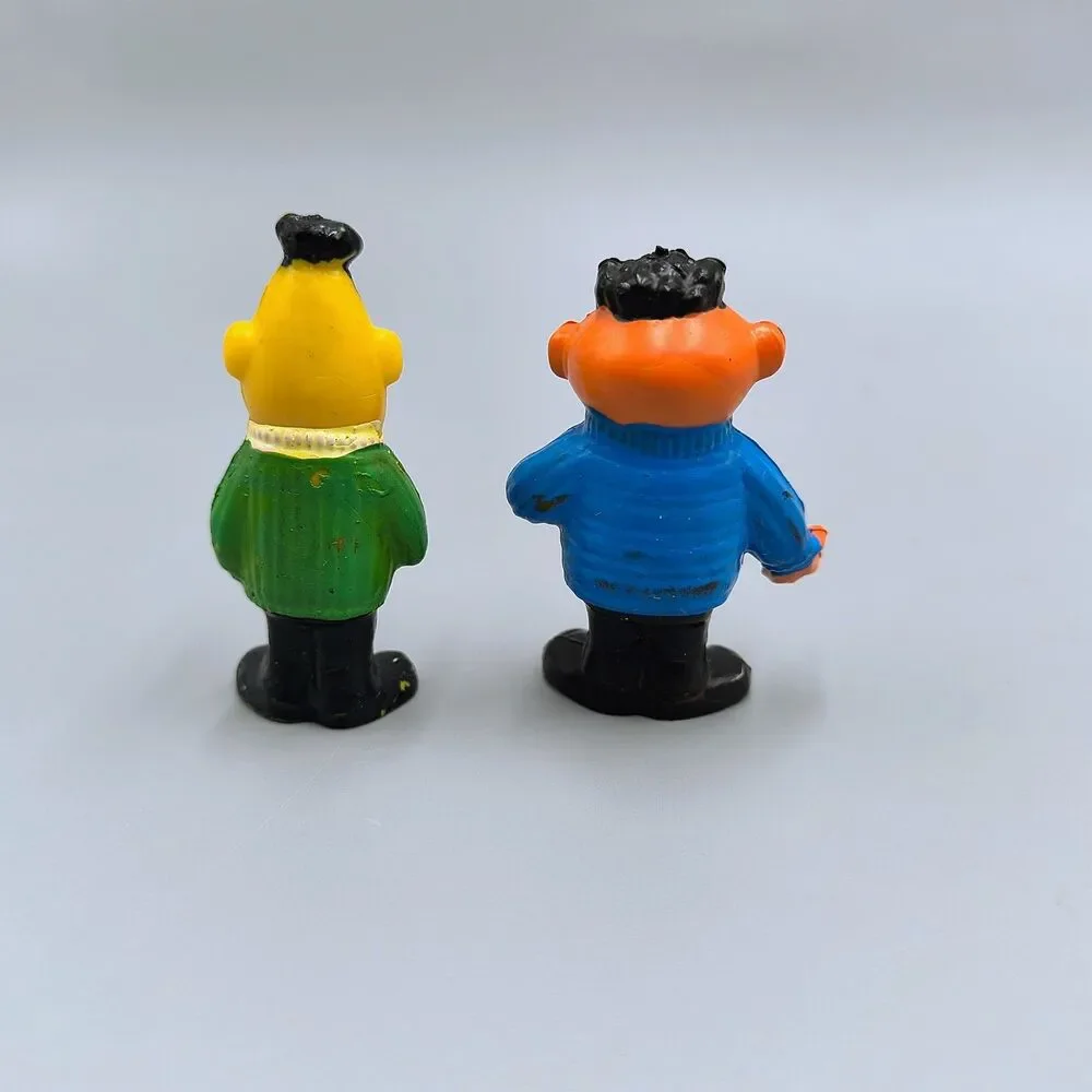 Vintage 1970s Sesame Street Minikins Bert & Ernie Pvc Figures Heimo Germany 2
